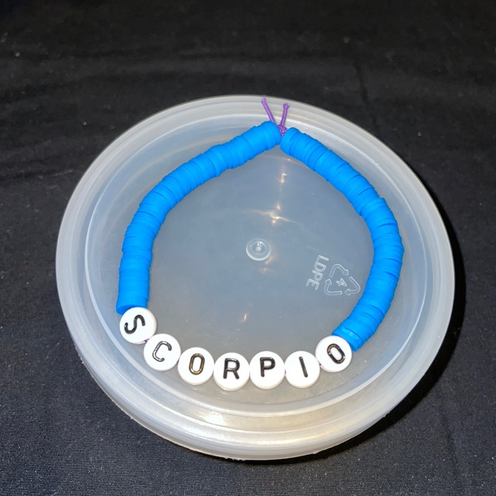 Beaded Scorpio bracelet